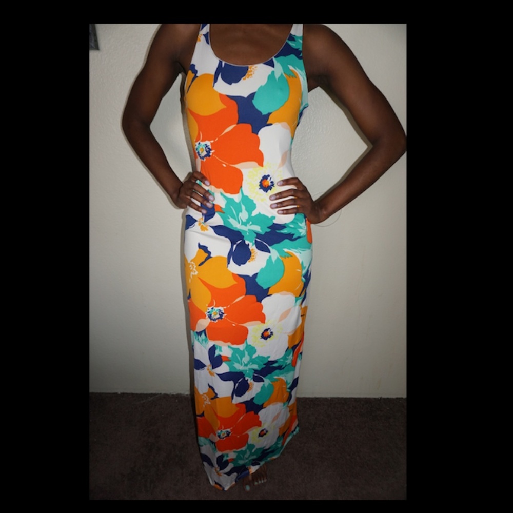 Fashion Nova Floral Maxi Dress NWOT